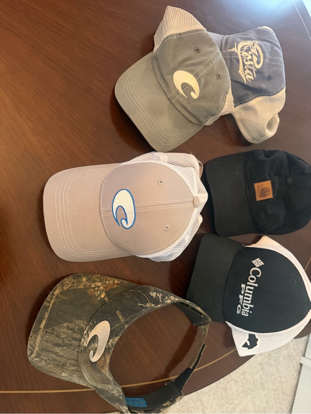 Costa, Columbia & Carhartt Men's caps